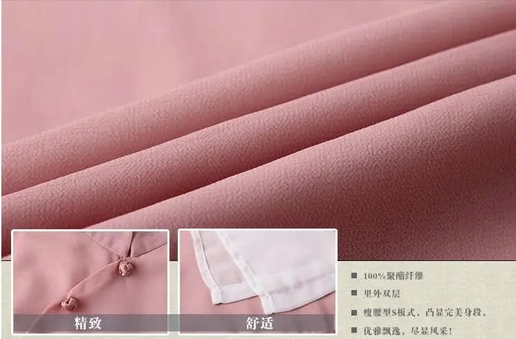 Traditional Vietnam Áo Dài Summer Dress (dress+pants set)