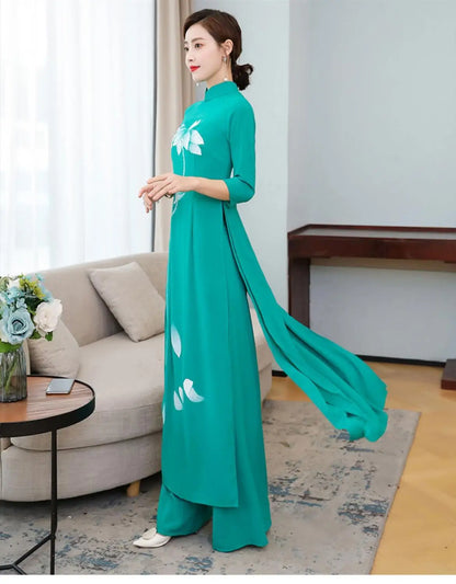 Spring -- Summer Áo Dài Cheongsam (Qipao)