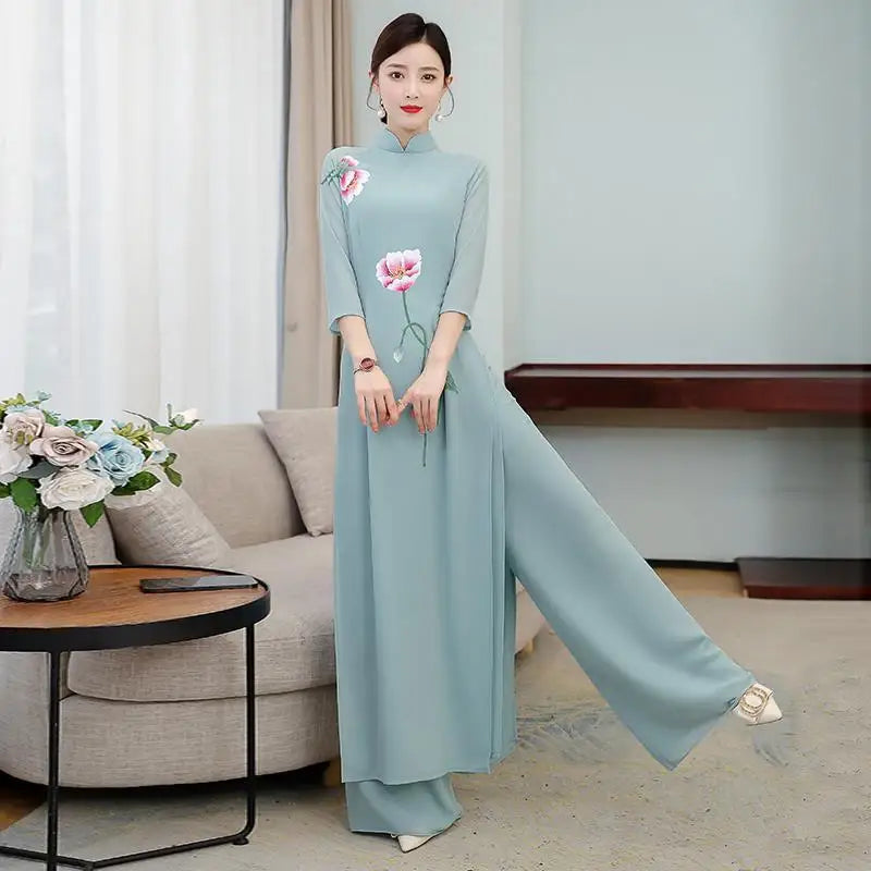 Spring -- Summer Áo Dài Cheongsam (Qipao)