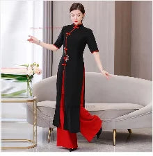 2025 traditional Áo Dài (dress+pants set), banquet evening dress vestido