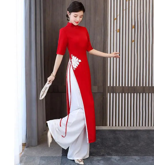 Vietnam Áo Dài (Summer dress+pants set)