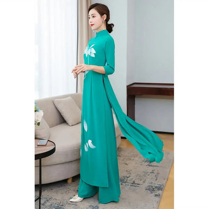 Spring -- Summer Áo Dài Cheongsam (Qipao)
