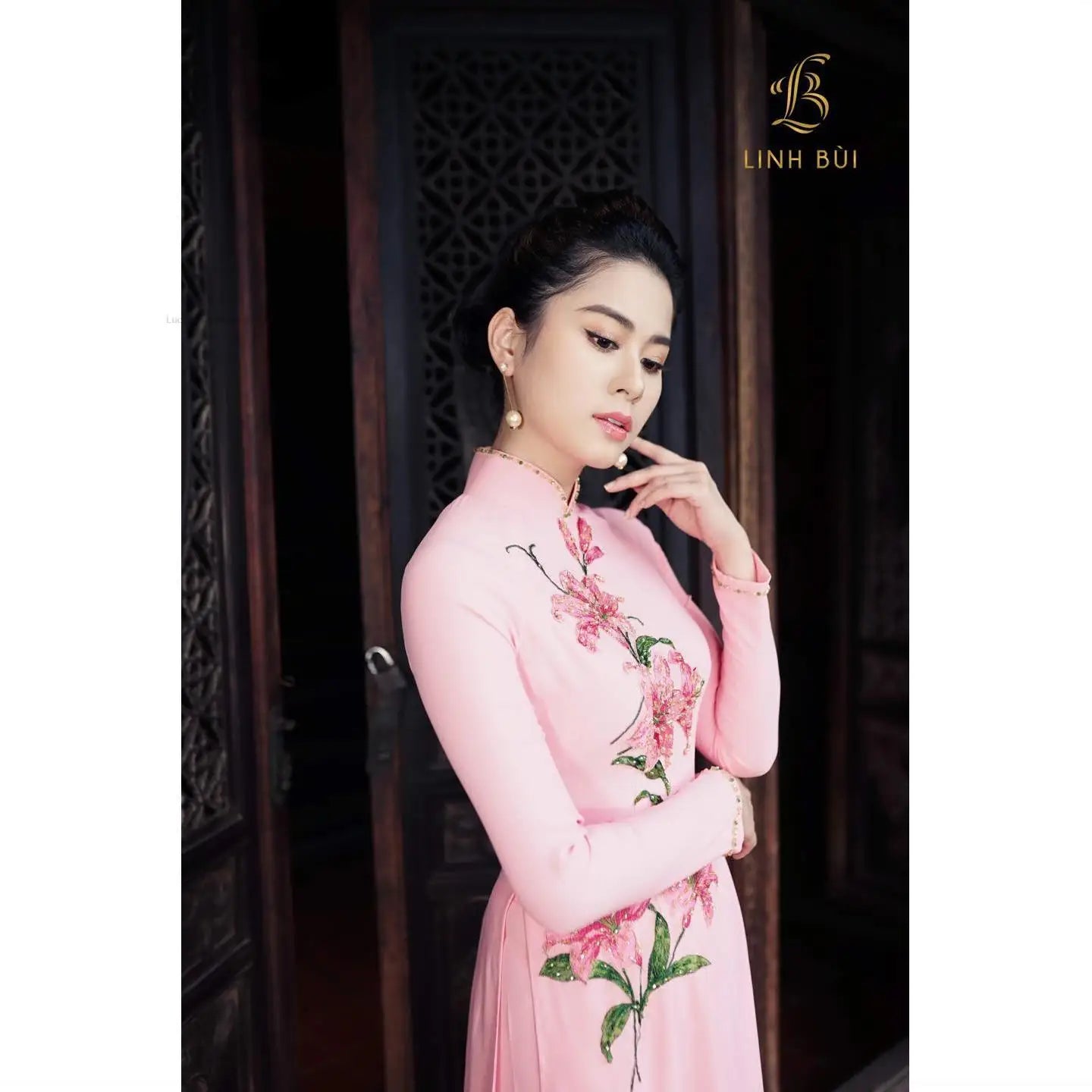 Áo Dài Vietnam inspired Cheongsam -- Qipao Vintage Elegant Traditional Dress