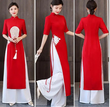 Vietnam Áo Dài (Summer dress+pants set)