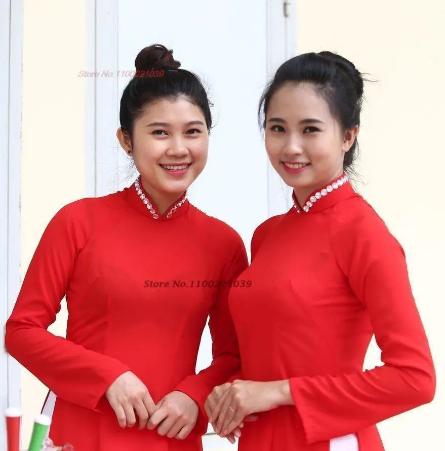 Vietnam traditional Áo Dài (dress+pants set)